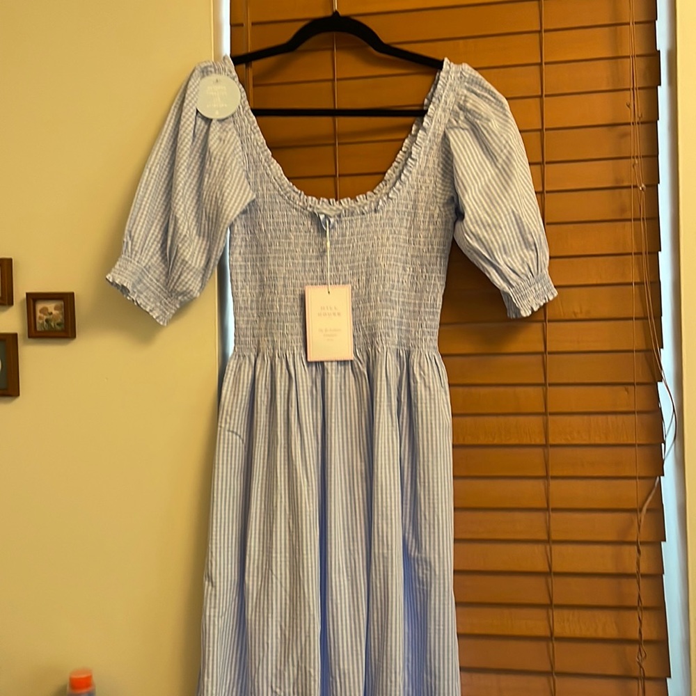 Hill House Blue Striped Dress